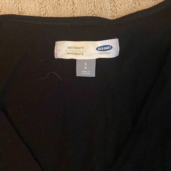 Old Navy Black Maternity Wrap Dress size small - Picture 2 of 2